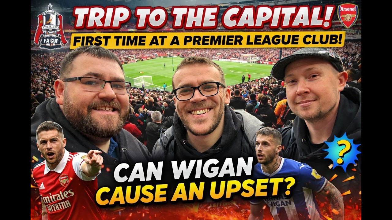 FIRST Time at Arsenal… can Wigan SHOCK the Emirates?! 😱 | FA Cup 4th Round Match Day Vlog