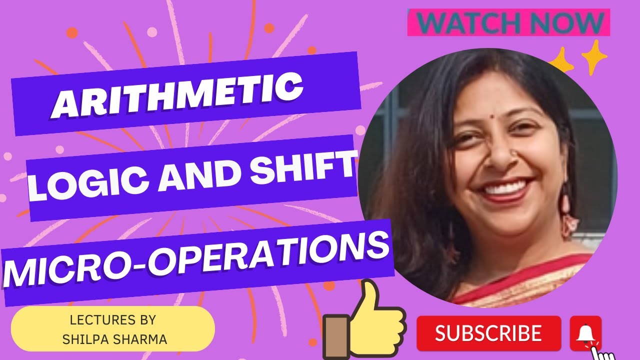 Arithmetic, logic and shift microoperations || computer organization and architecture || COA|| HINDI