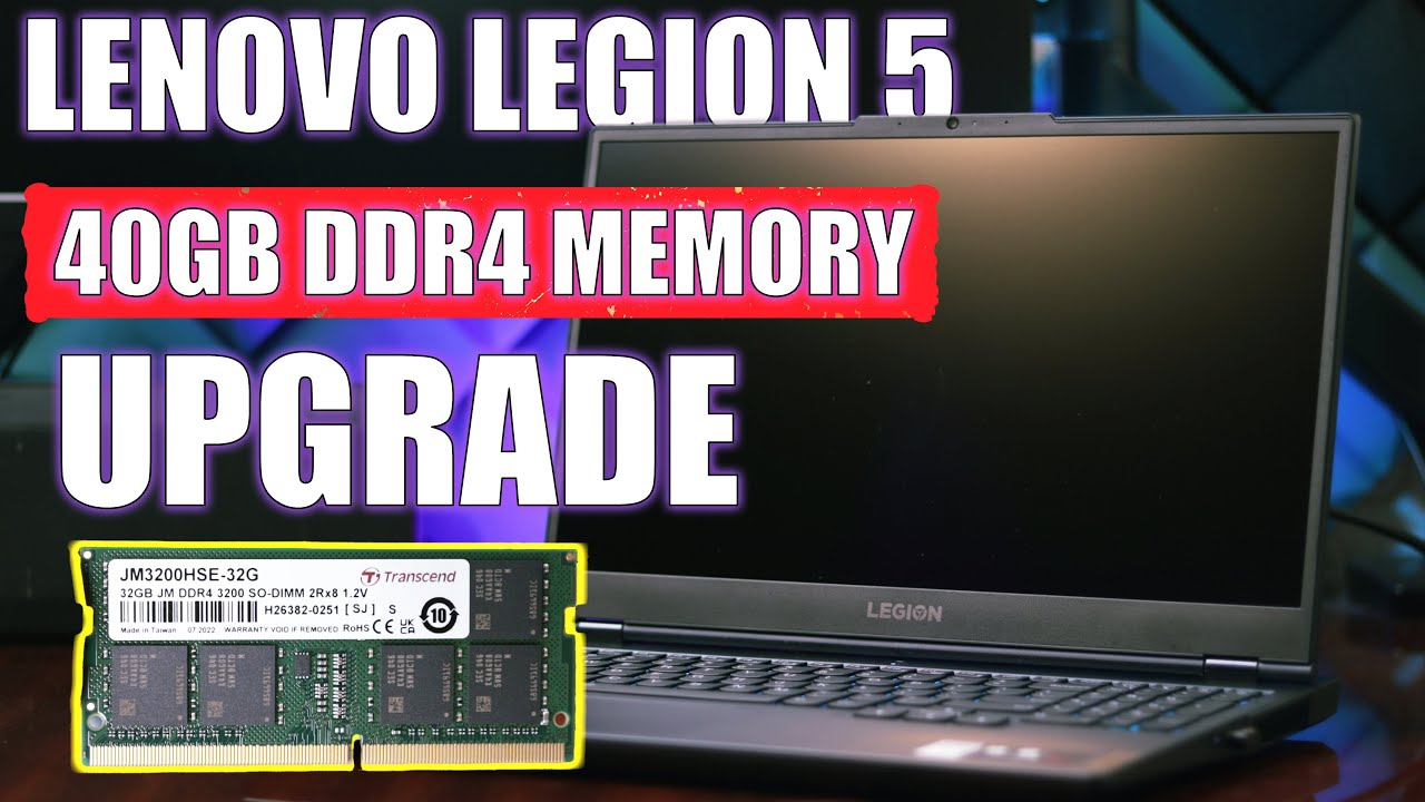 LENOVO LEGION 5 MEMORY UPGRADE COMPLETE INSTALLATION GUIDE, REVIEW & SPEED TESTS TRANSCEND JM3200HSE
