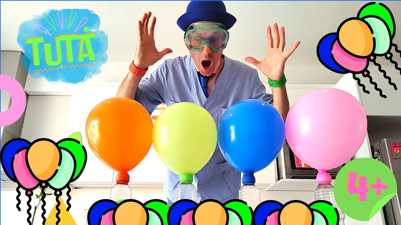 EL GLOBO QUE SE INFLA SOLO | EXPERIMENTO CASERO PARA NIÑOS 🎈 VIDEOS INFANTILES 💖 TUTÁ