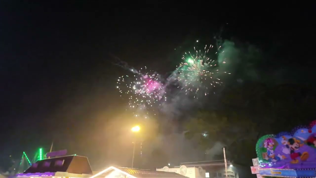Vuurwerkshow kermis Aachen 2025