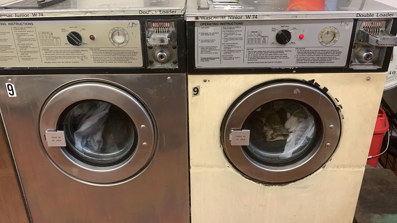 Laundromat day Episode 31 Wascomat Junior W74 Washers race action. Hot wash