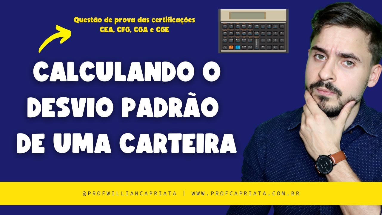 Como calcular o desvio padrão de uma carteira?