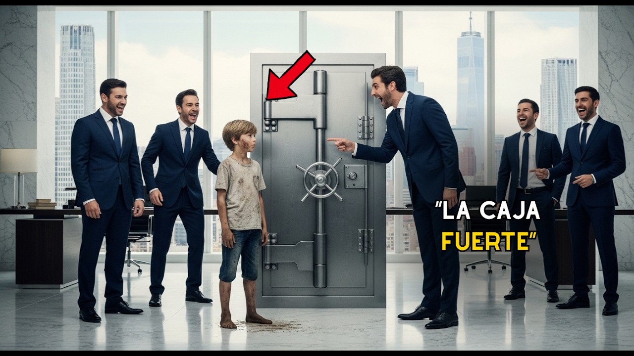“TE DOY 100 MILLONES SI LO LOGRAS” — EL MILLONARIO SE RÍE… HASTA QUE EL NIÑO TOCA LA CAJA FUERTE