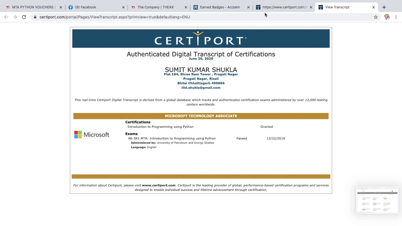 How can you Download your Certificates from Certiport ?