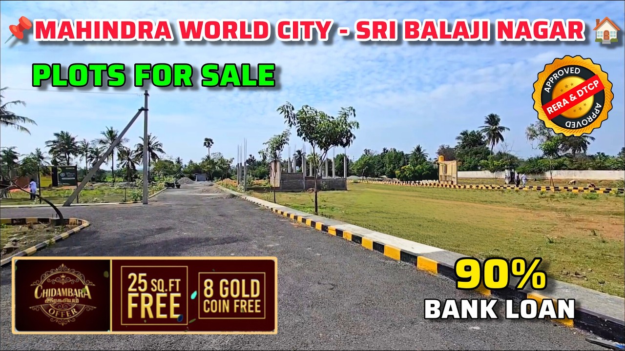 Plots for sale in mahindra world city chengalpattu | land for sale in mahindra world city