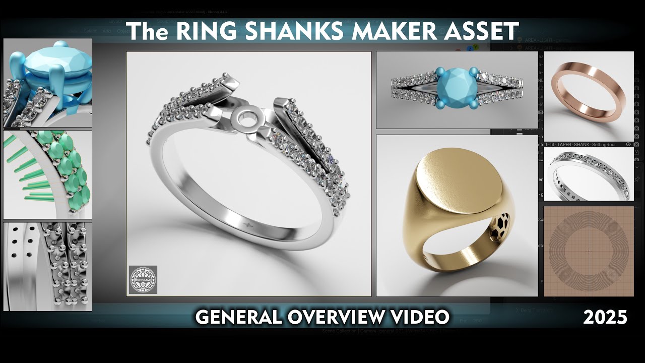 Видеообзор производителя колец RING SHANKS ASSET 3D Jewelry