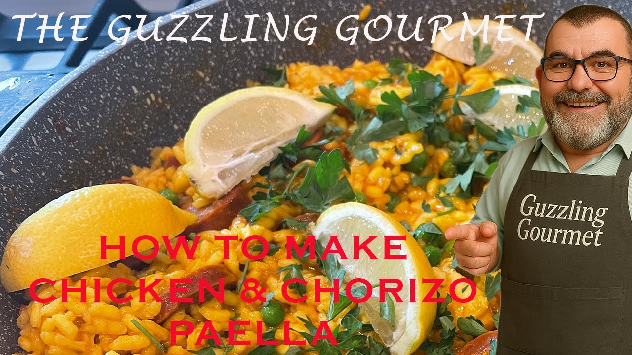 Making Traditional Paella (Yes, with Chorizo!) | The Guzzling Gourmet