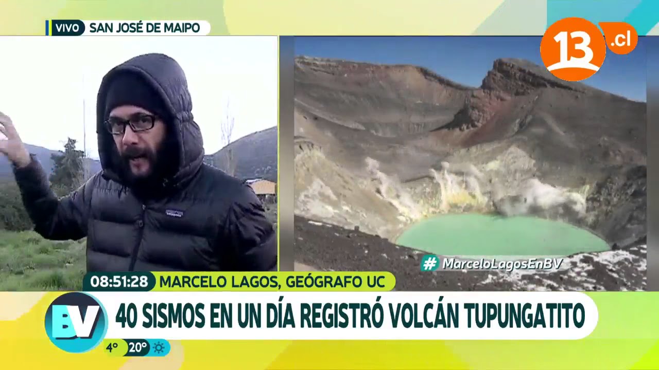Volcán Tupungatito registró 40 sismos en un día | Bienvenidos