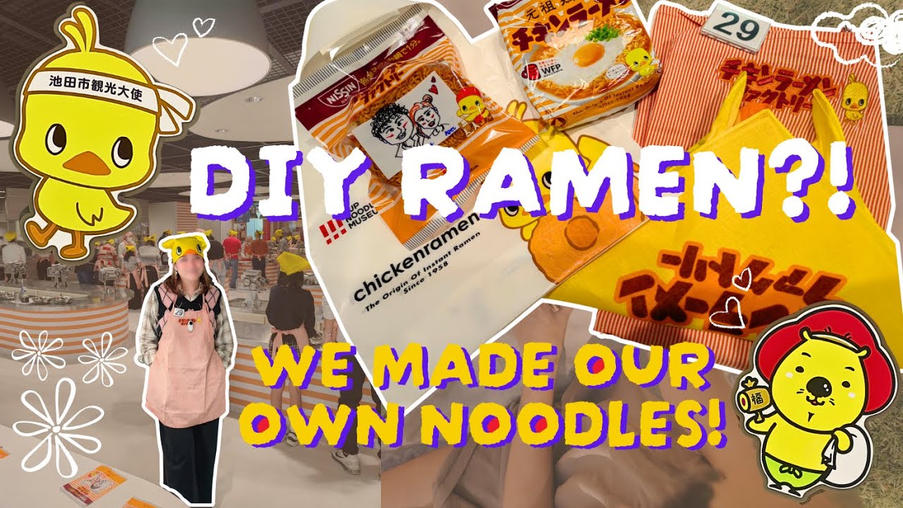 MY OWN CHICKEN RAMEN | Cup Noodles Museum Osaka | 🍜 Making Chicken Ramen from Scratch!