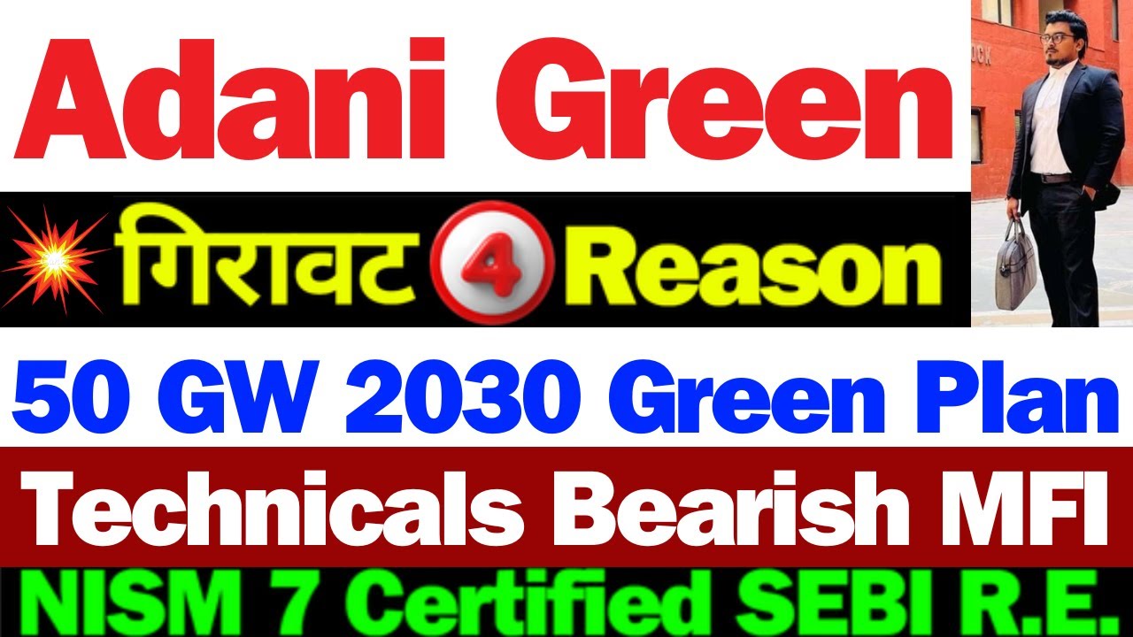 Adani Green कितना गिरेगा | Adani Green Energy Stock Latest News | Adani Green  Share News | Adani