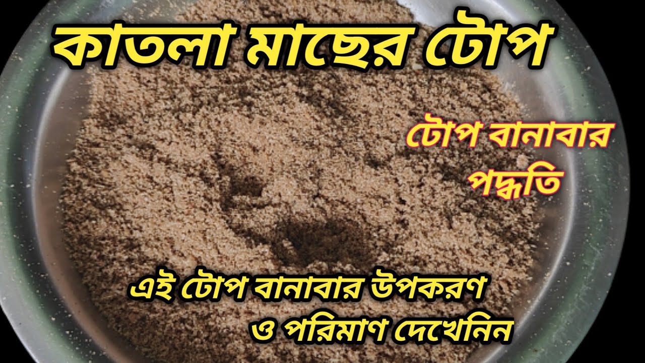 দুর্দান্ত একটি কাতলা মাছের টোপ | কি দেওয়া হচ্ছে কতটা পরিমাণে দেবেন সম্পূর্ণ জেনে নিন | Shahi Bait
