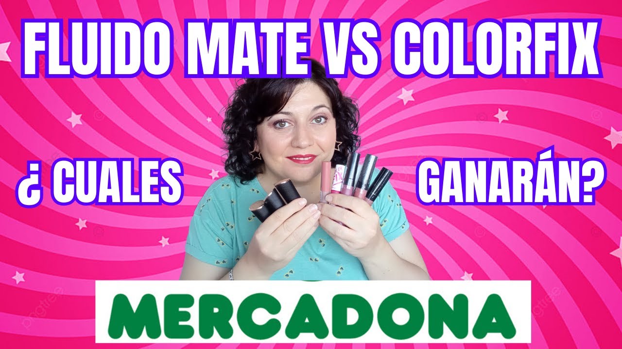 💄 Labiales FLUIDO MATE vs COLORFIX de MERCADONA👄¿CUALES me GUSTAN más?