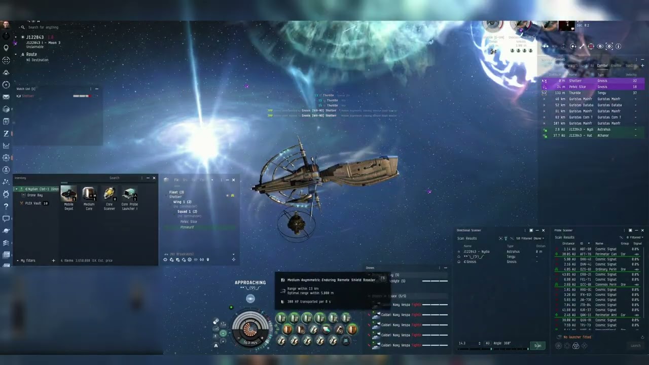 Tengu vs 3 Low SP Gnosises | EVE Online Wormhole PVP