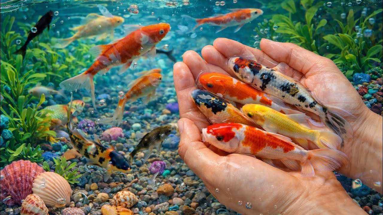Amazing! Catching Colorful Fish Using an Egg Tray