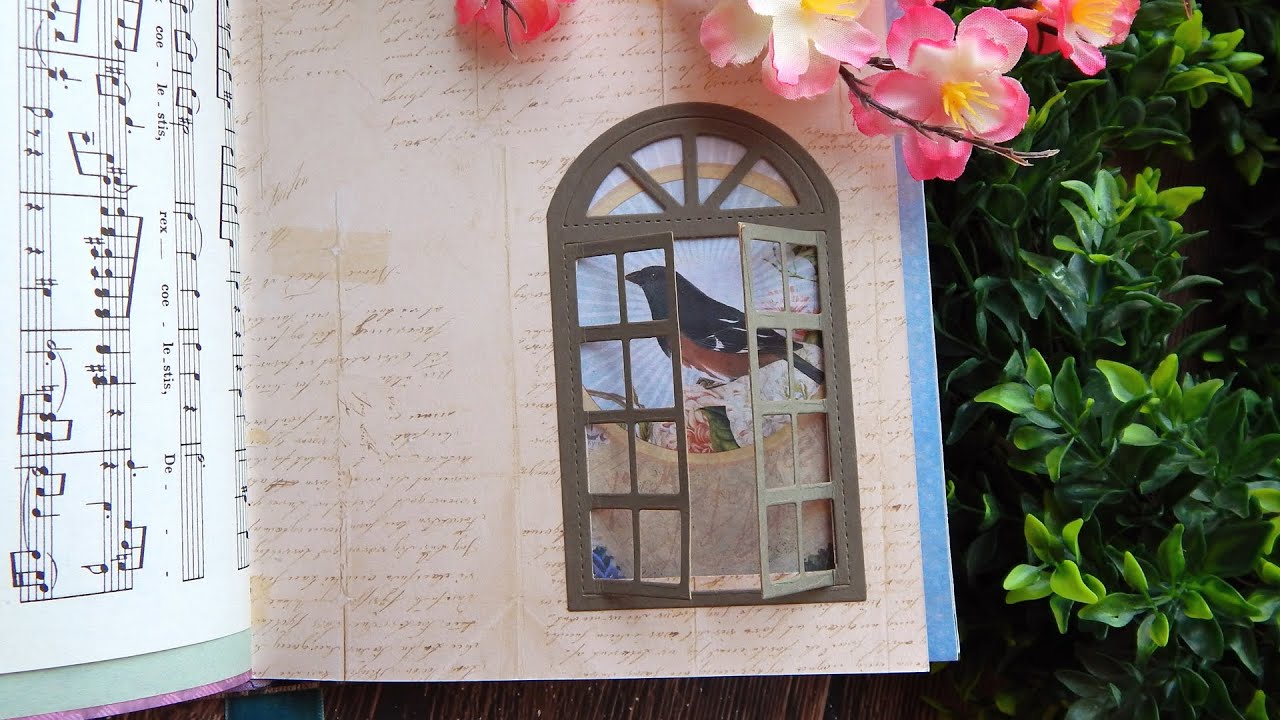 How To Make PRETTY WINDOWS for your JUNK JOURNAL Pages! Easy Step by Step TUTORIAL! #papercrafts