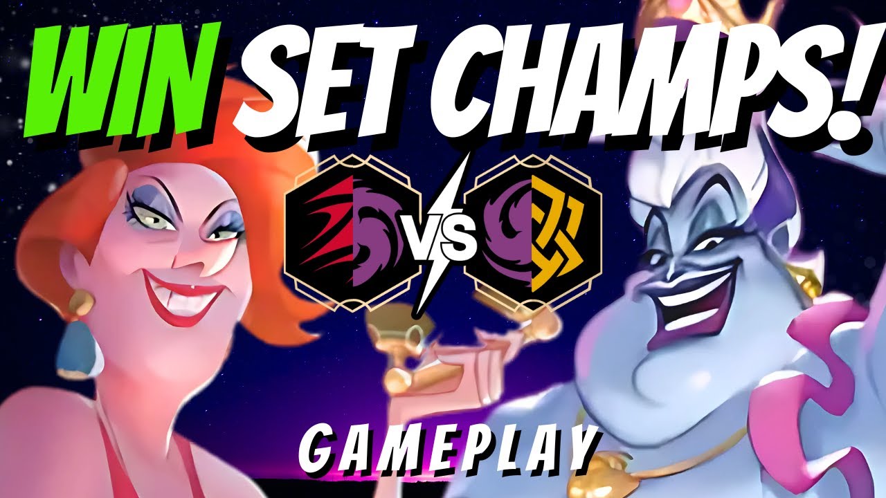 WIN SET CHAMPS WITH THESE DECKS! | Ruby Amethyst vs Amber Amethyst | Lorcana Gameplay + Commentary