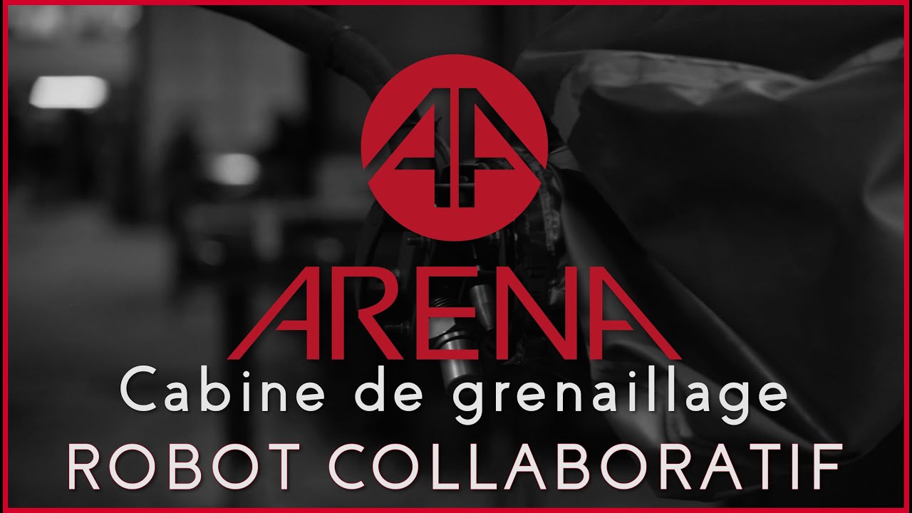 Cabine de grenaillage de précontrainte (shot peening) avec robot collaboratif