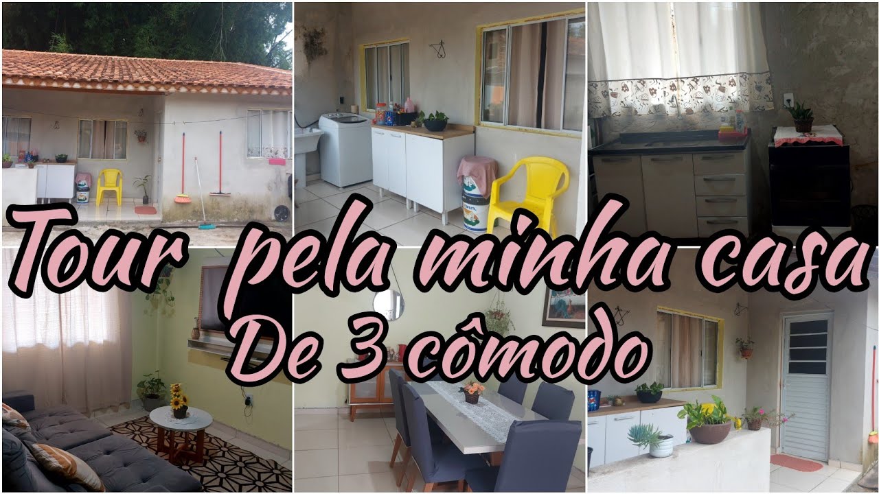 TOUR PELA  MINHA CASINHA DE 3 CÔMODO #CASA #casa #casadetrescomodo #canal#casasimples