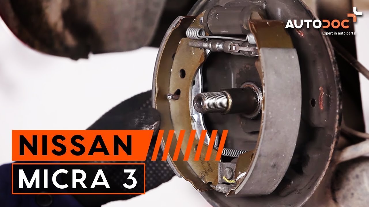 Como trocar pastilhas de travão traseiros NISSAN MICRA 3 TUTORIAL | AUTODOC