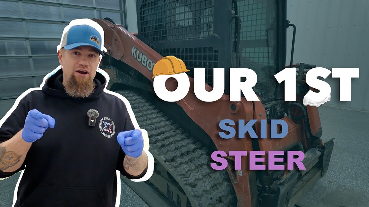We washed our first skid steer!