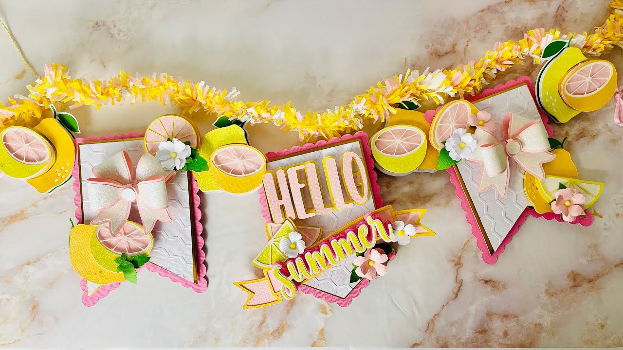 Pink Lemonade Banner & Festooning Tutorial