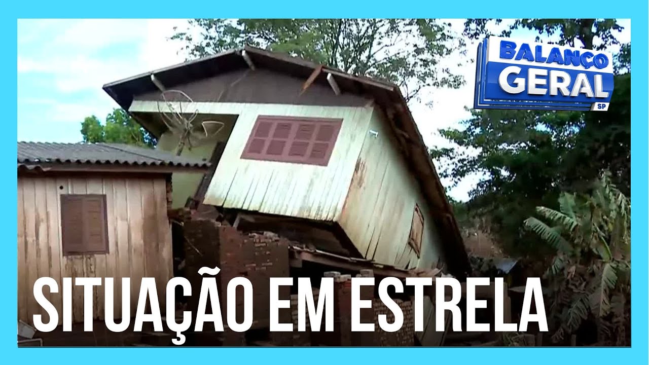 Cidade de Estrela (RS) é devastada devido às enchentes na região