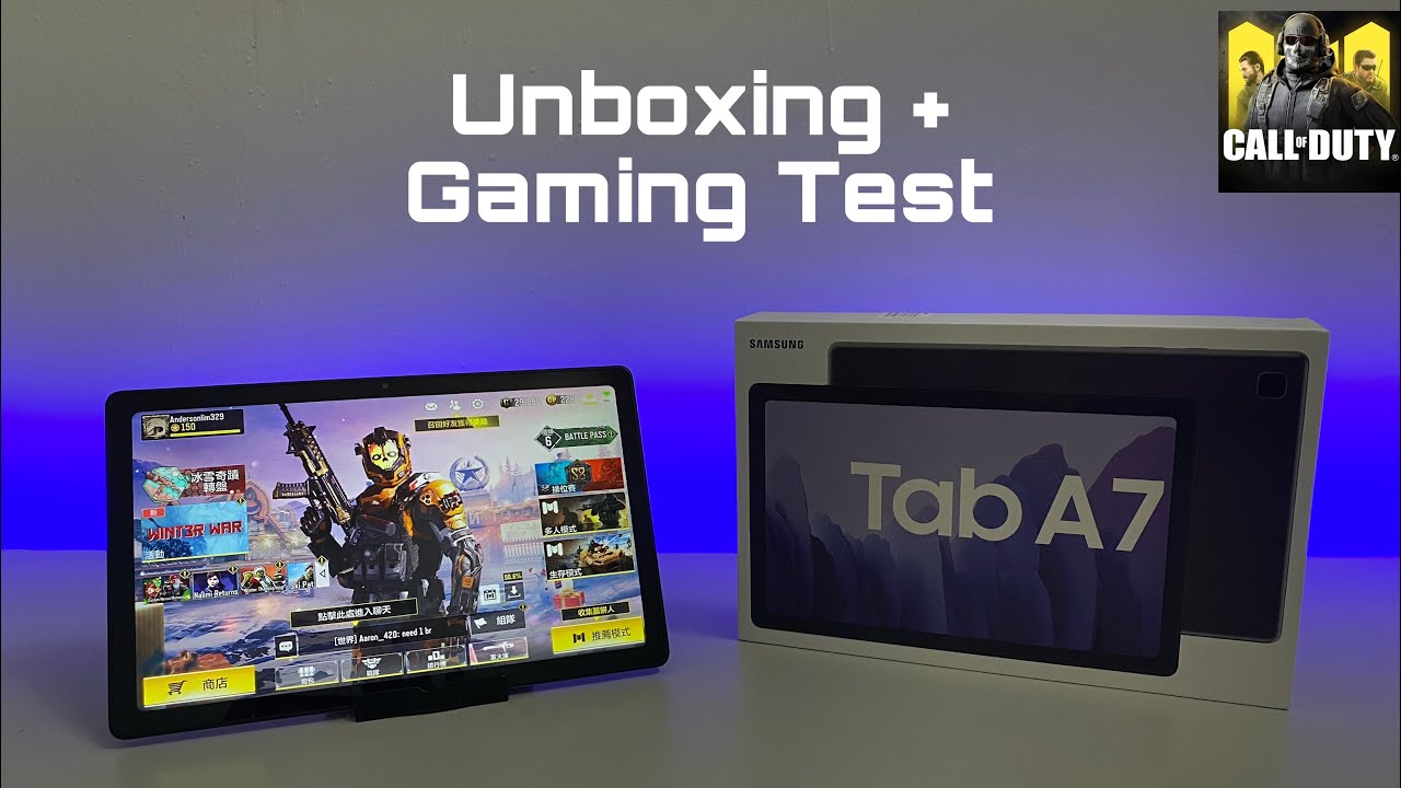 Samsung Galaxy Tab A7 | Gaming Test | Unboxing Tablet | Best Budget Tablet