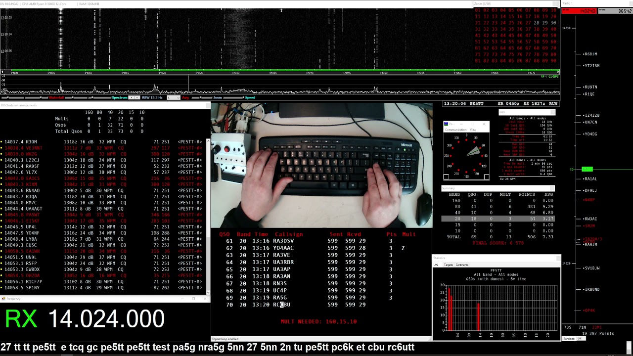 PE5TT, Yuri Gagarin International CW DX Contest 2021. #hamharder