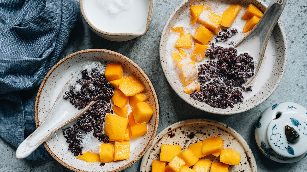 Black Rice Pudding with Coconut Milk