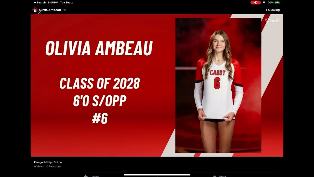 Olivia Ambeau 2028 #6 Cabot vs Paragould