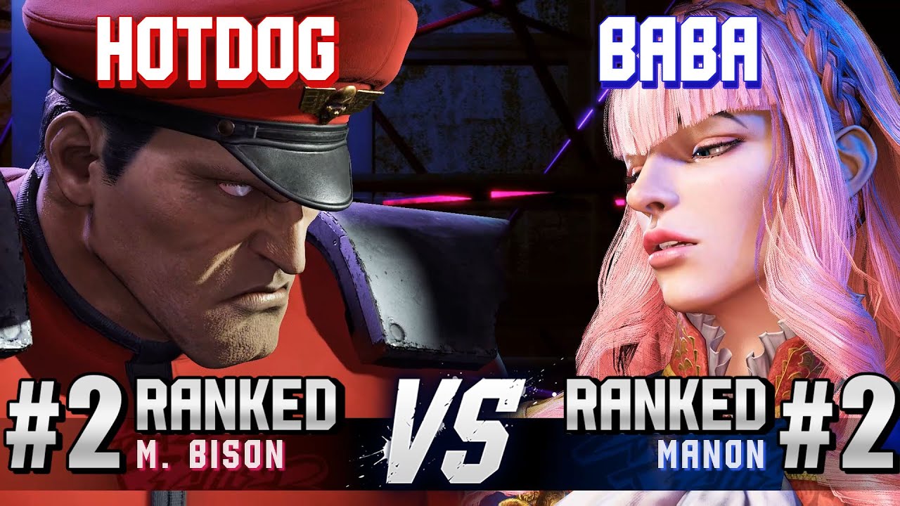 SF6 ▰ HOTDOG29 (#2 Ranked M.Bison) vs BABAAAAA (#2 Ranked Manon) ▰ High Level Gameplay