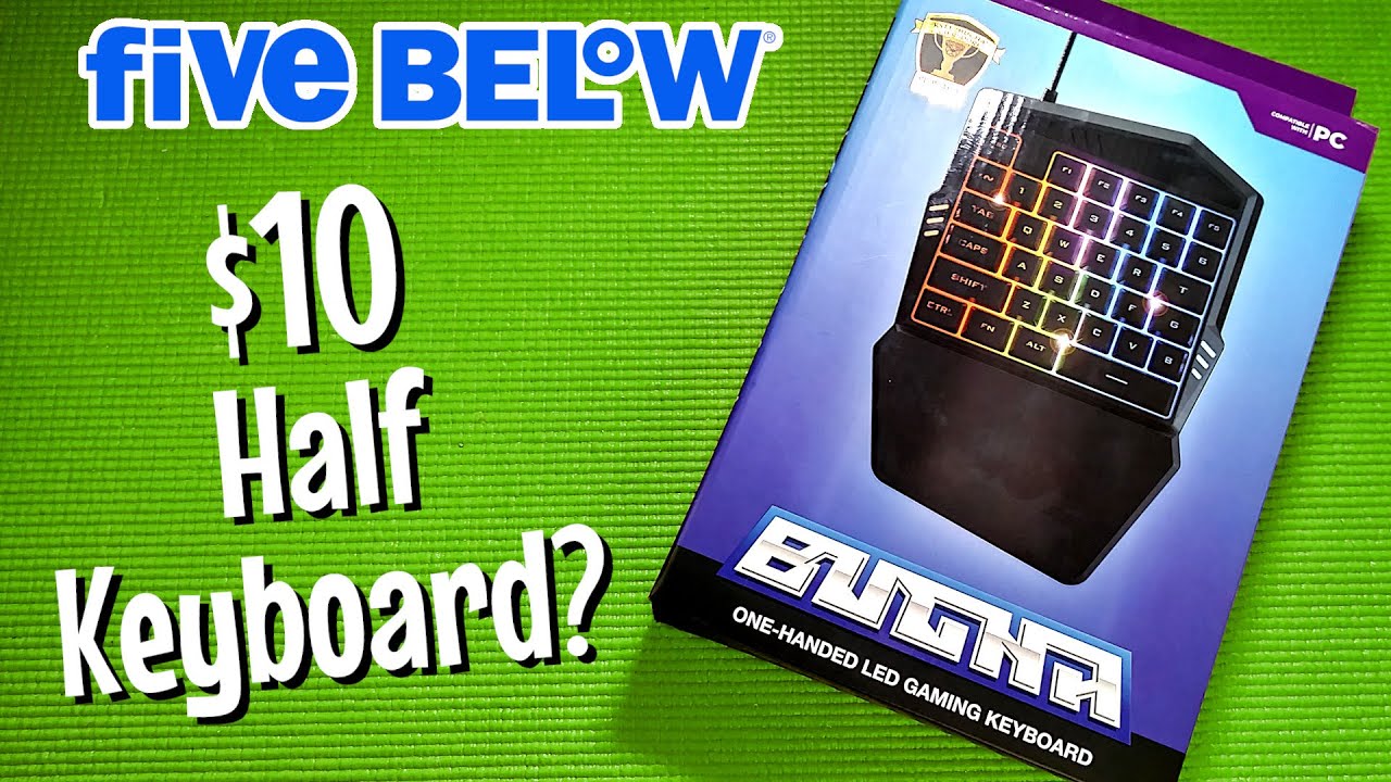 Bugha One-Handed LED Gaming Keyboard | Five Below Half Keyboard Review | Budget Buys Ep. 58
