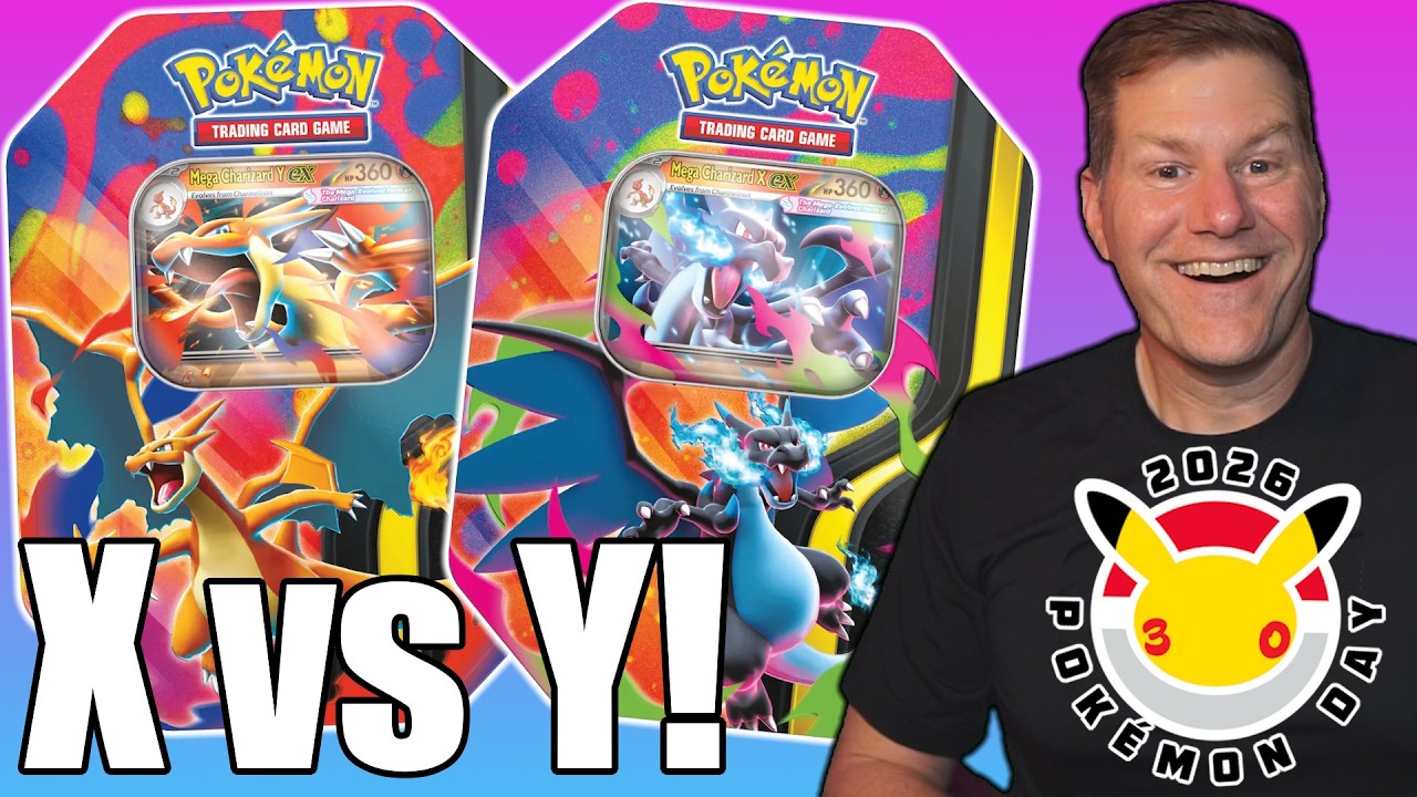 Mega Charizard ex Tins... the KING of Pokemon Day!