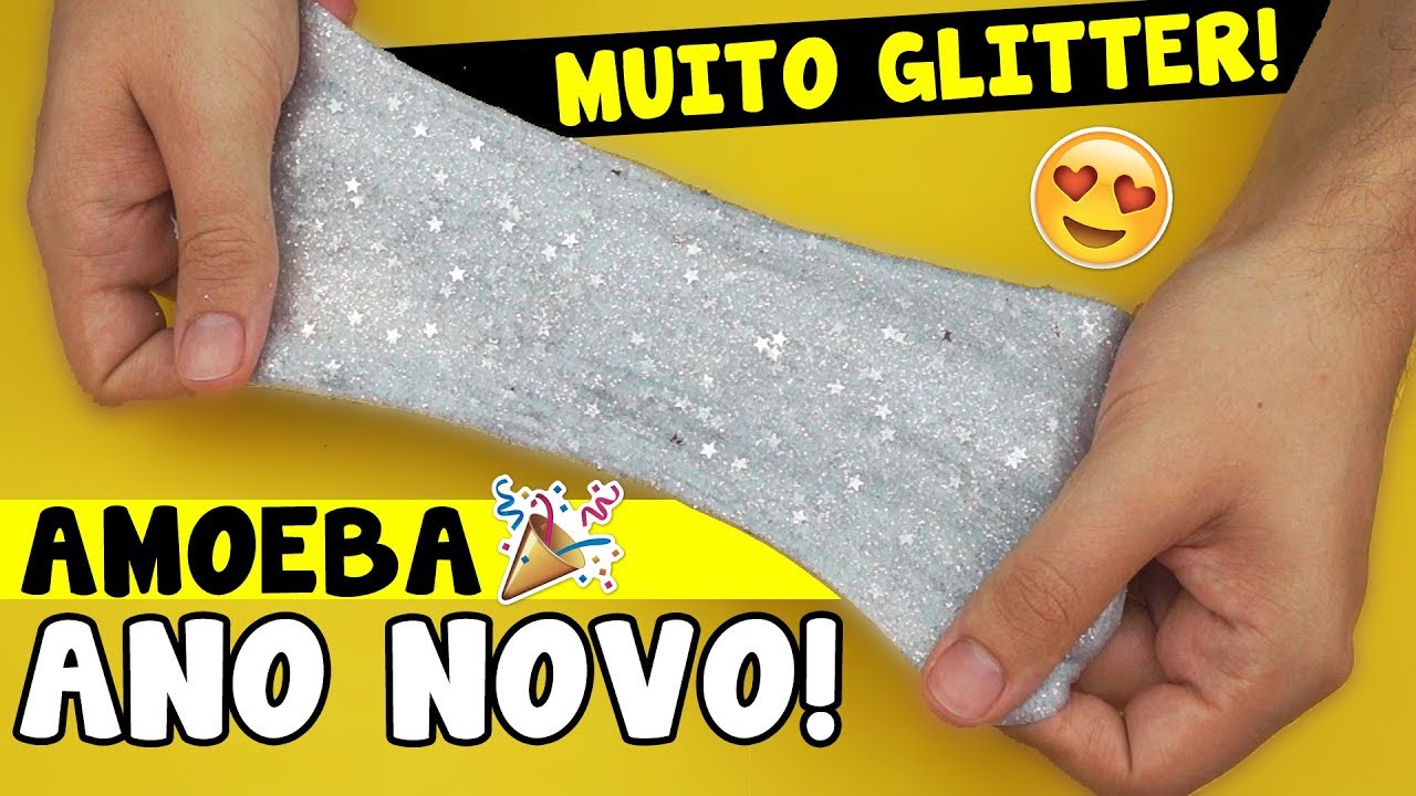 Como fazer AMOEBA / SLIME de ANO NOVO | TIO LUCAS