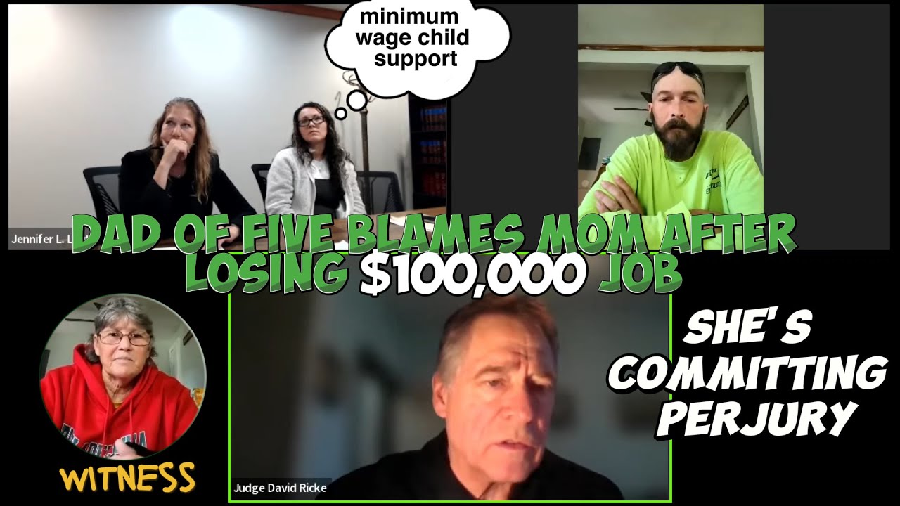 Dad of Five Blames Mom After Losing $100,000 Job