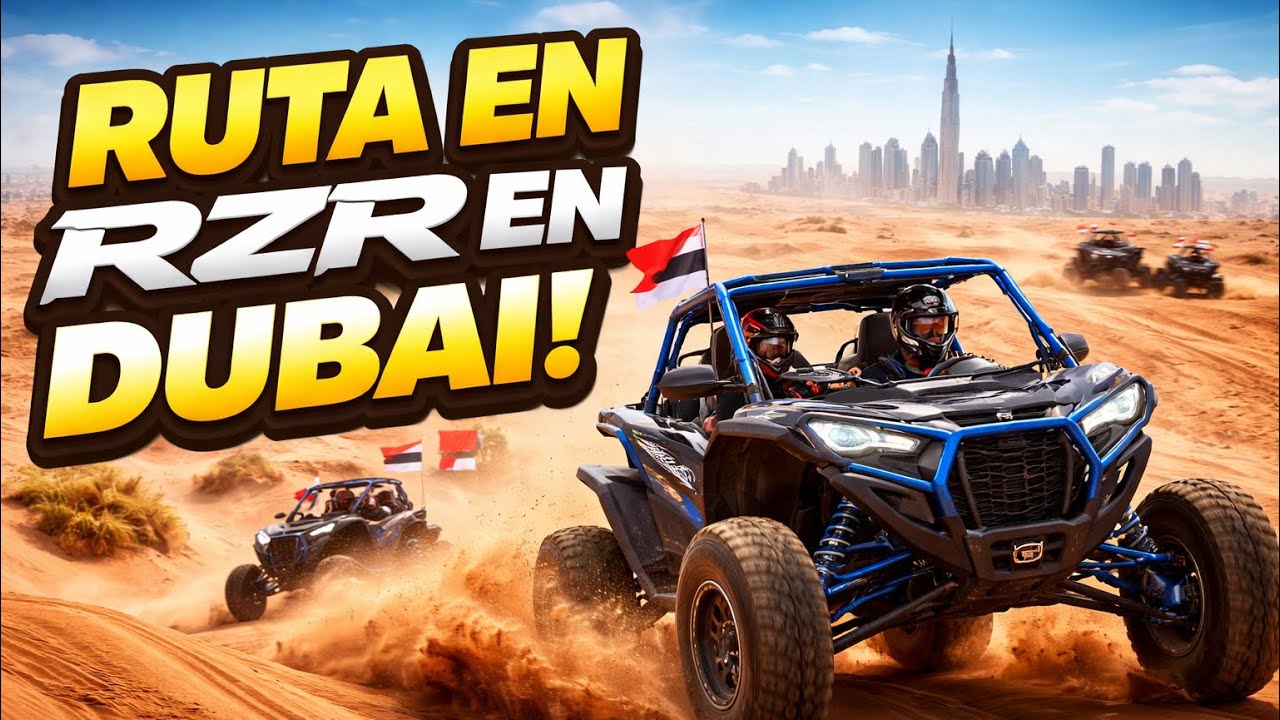 Casi volcamos en el desierto de Dubái | RZR VLOG