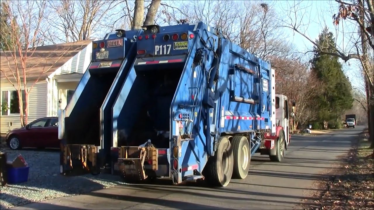 CCC LET2 / Heil DuraPack 4060 Split Rear Loader Garbage Truck