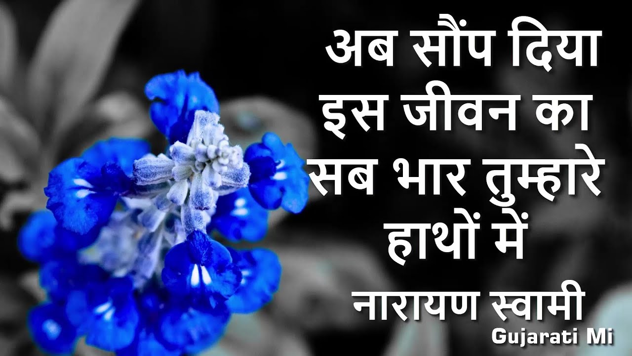 Ab Soop Diya Es Jivan Ka Sab bhaar Tumhare Narayan Swami Bhajan - Gujarati Mi