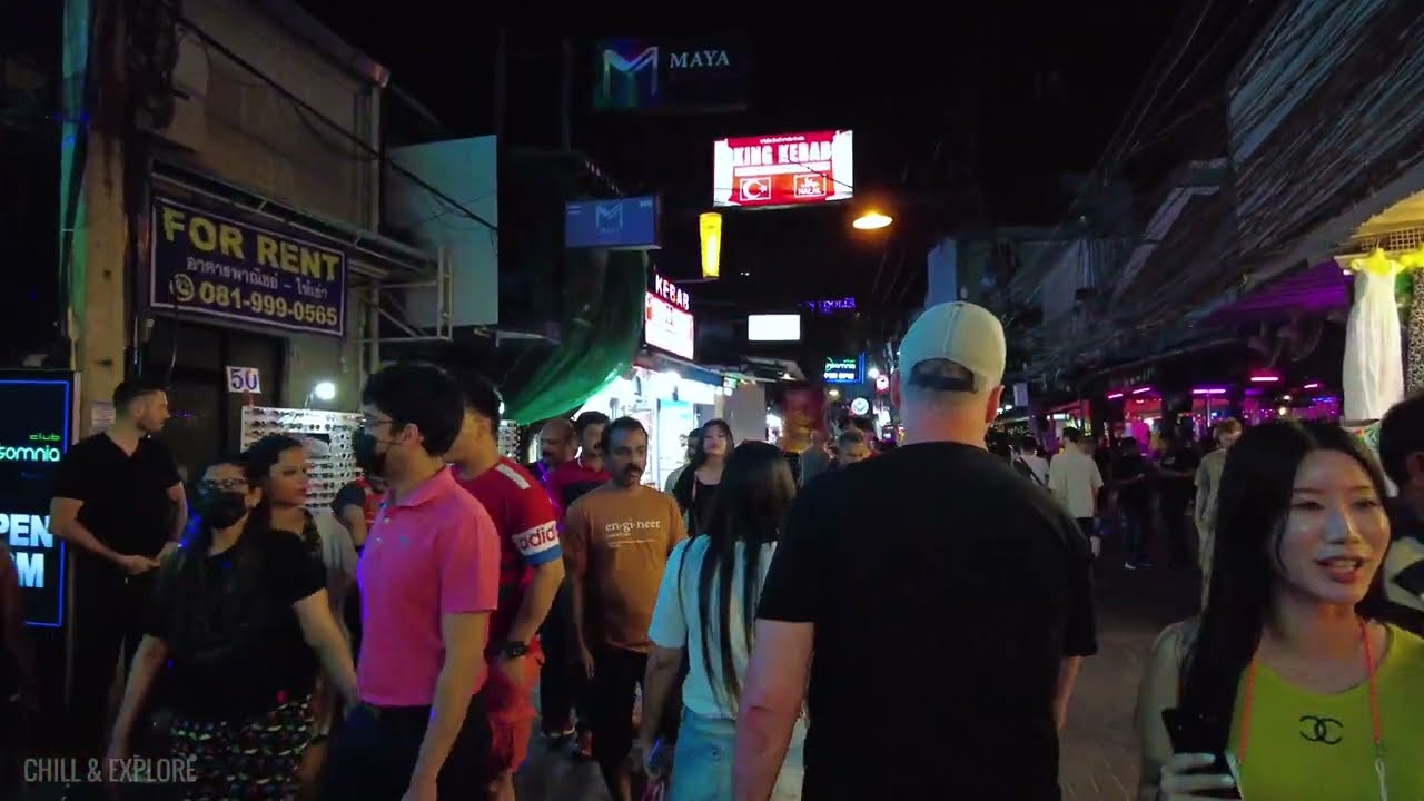 Pattaya Walking Street 2023 | A lot of People !