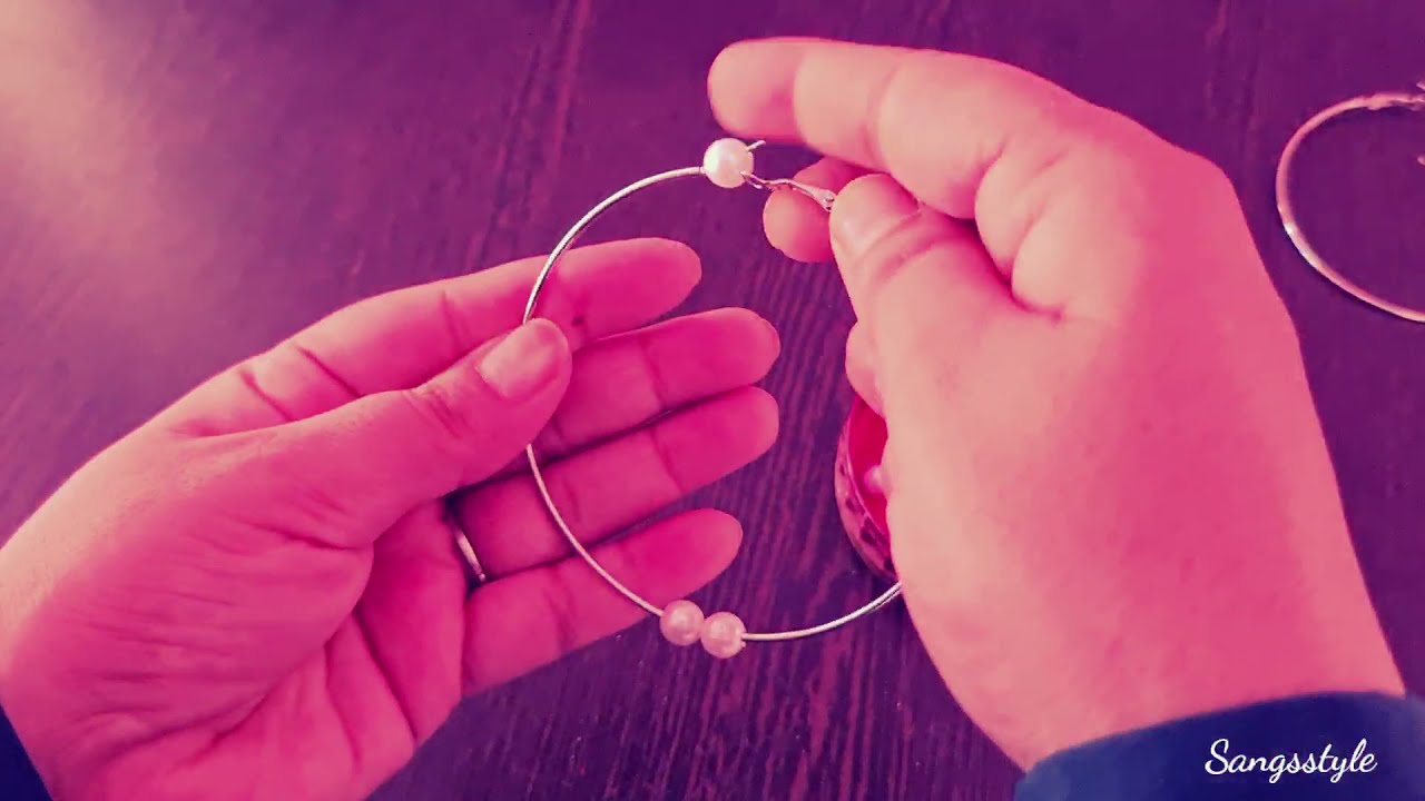 Diy earing hack || diy earrings hoop ||Sangsstyle