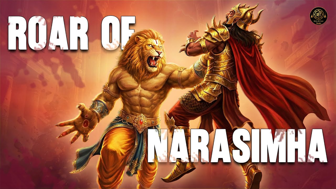 ROAR OF NARASIMHA: Destruction of Hiranyakashipu | Mythology War #bhakti #mahavatarnarsimha #roar 