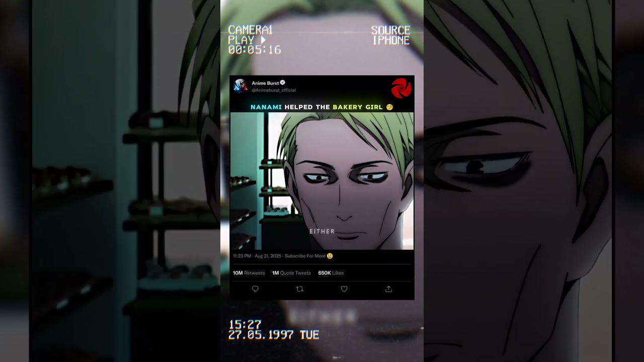 Nanami Helped The Bakery Girl 😳 | Jujutsu Kaisen #shorts #viral