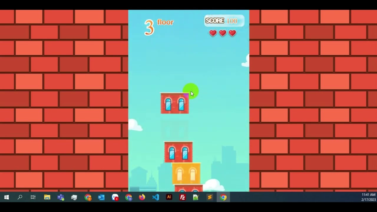 Demo play games tower building by developer HTML5,CSS3, Canvas and Laravel, Javascrip
