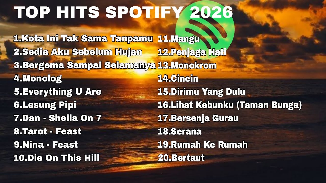 TOP HITS SPOTIFY 2026 | Lagu Santai | Lagu Untuk Kerja