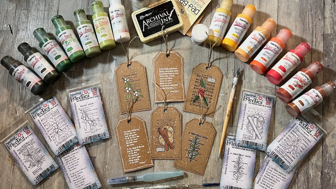 Festive Botanical Kraft Tags