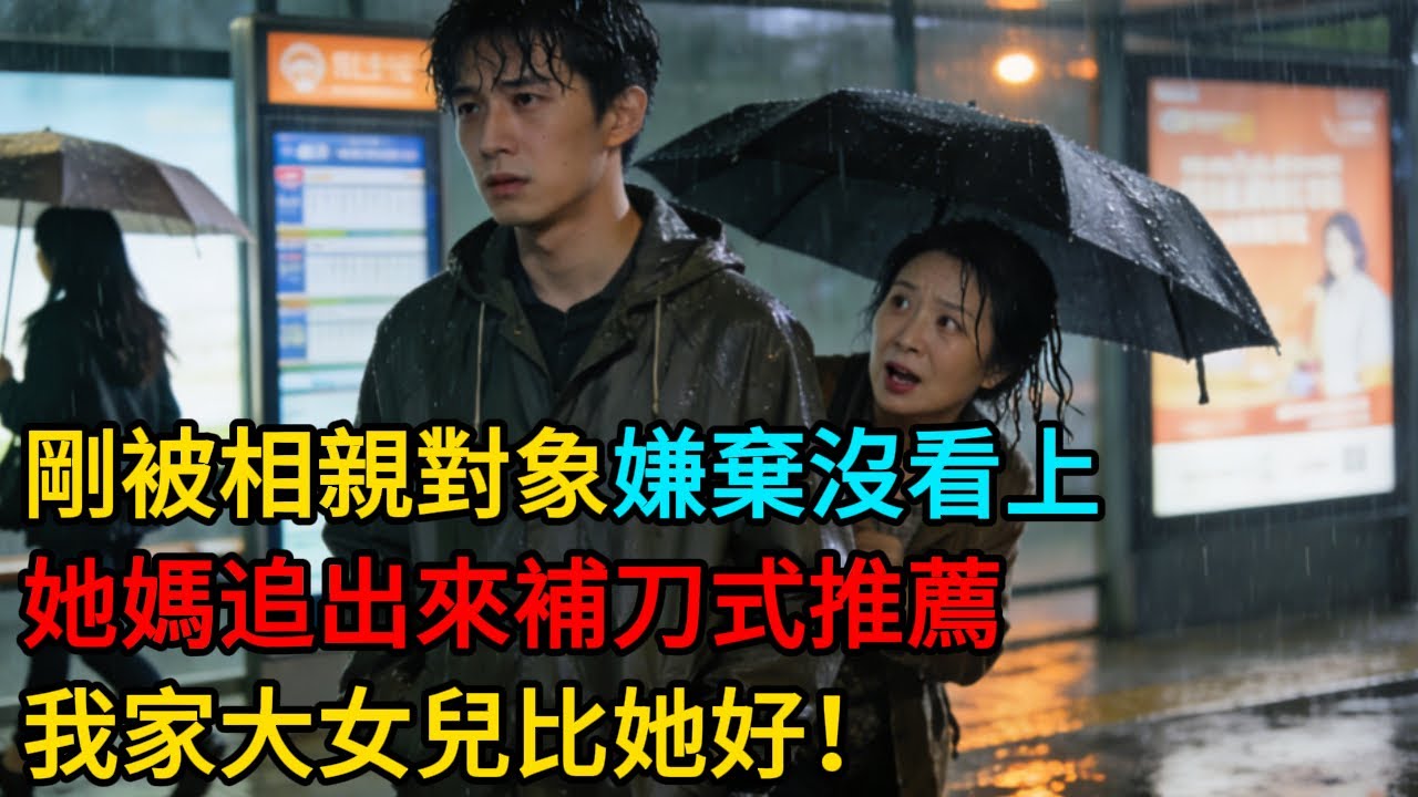 剛被相親對象嫌棄沒看上，她媽追出來補刀式推薦：我家大女兒比她好！#情感故事 #老年生活 #人生感悟 #情感共鸣 #感人壹幕 #故事分享 #故事