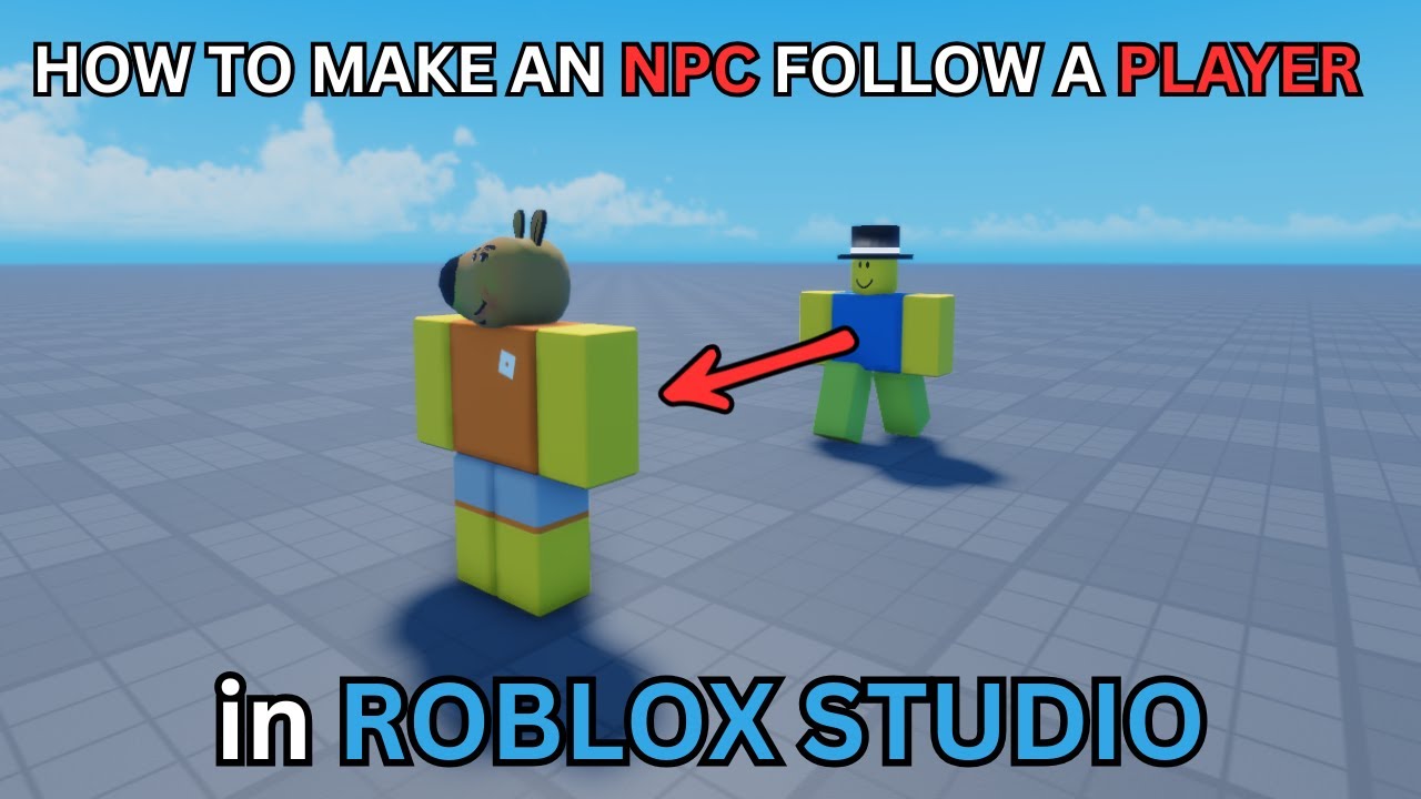 Как заставить NPC следовать за вами в ROBLOX STUDIO