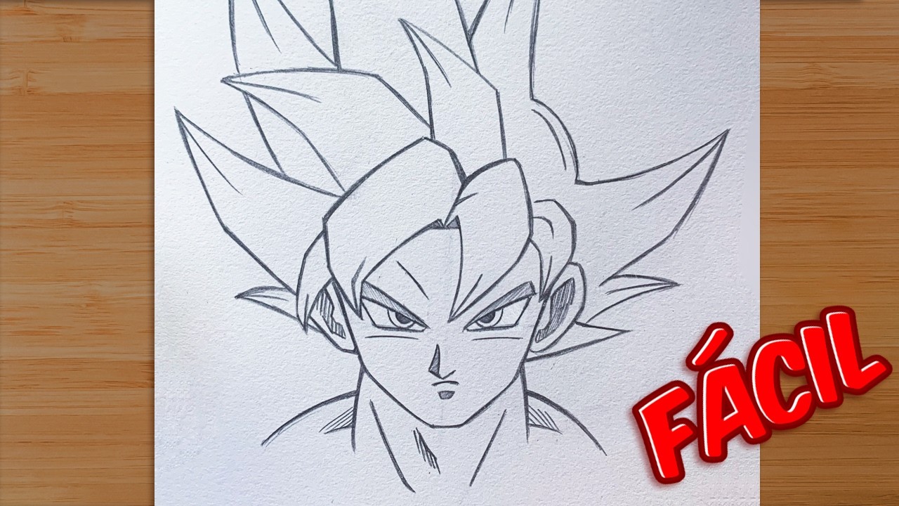 C&oacute;mo Dibujar a Goku Ultra Instinct Dominado Paso a Paso a L&aacute;piz ✏️✨