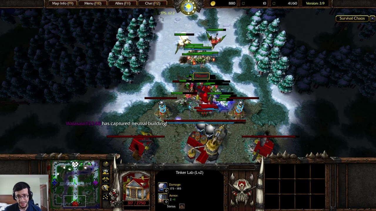 Warcraft 3 Reforged: Survival Chaos 3.9 #91 - Super GREED Orc + Reforged HH